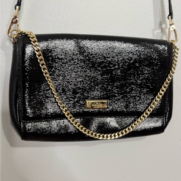 kate spade Handbags - Kate Spade Black Crossbody Bag with Gold Chain